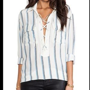 Equipment Knox Experimental Stripe Top XS